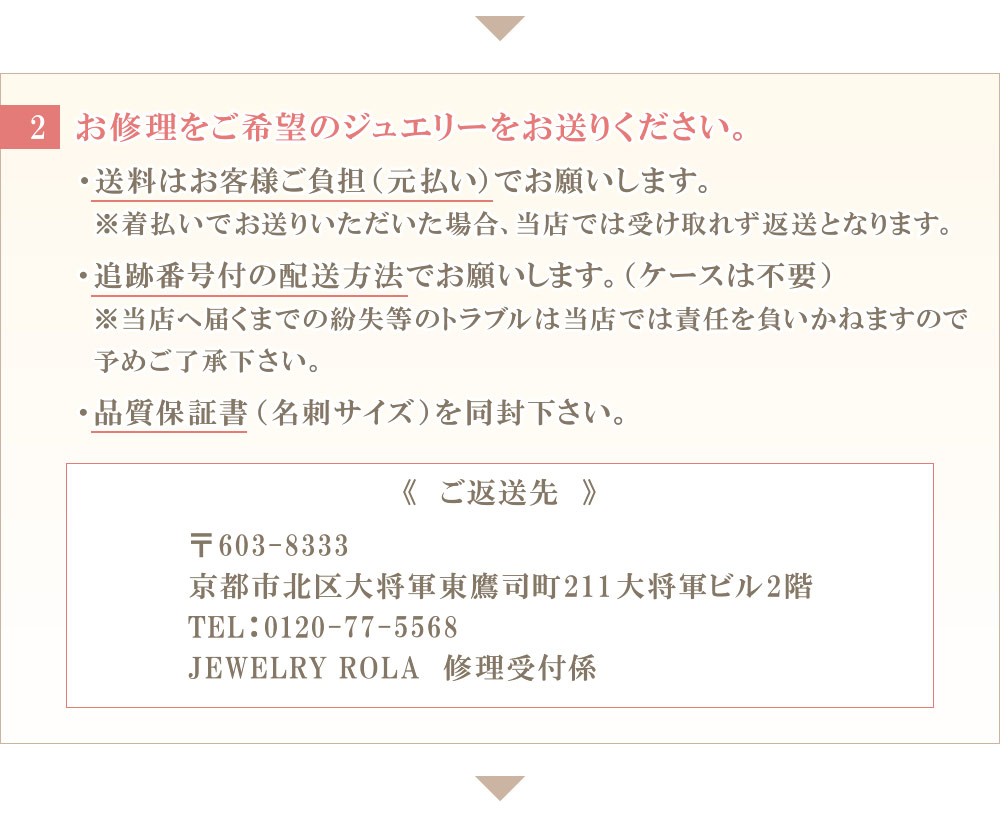 お修理表
