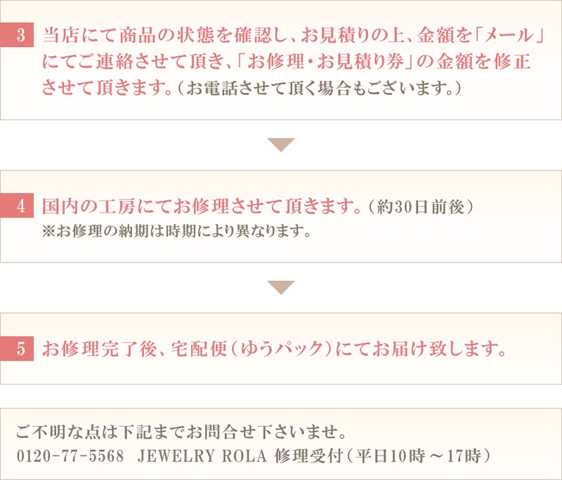 「お修理・お見積り券」価格は、お見積り後、お客様へご確認後に修正させて頂きます。【※クレジットカードはご利用いただけません(金額修正の期限がある為）】_04