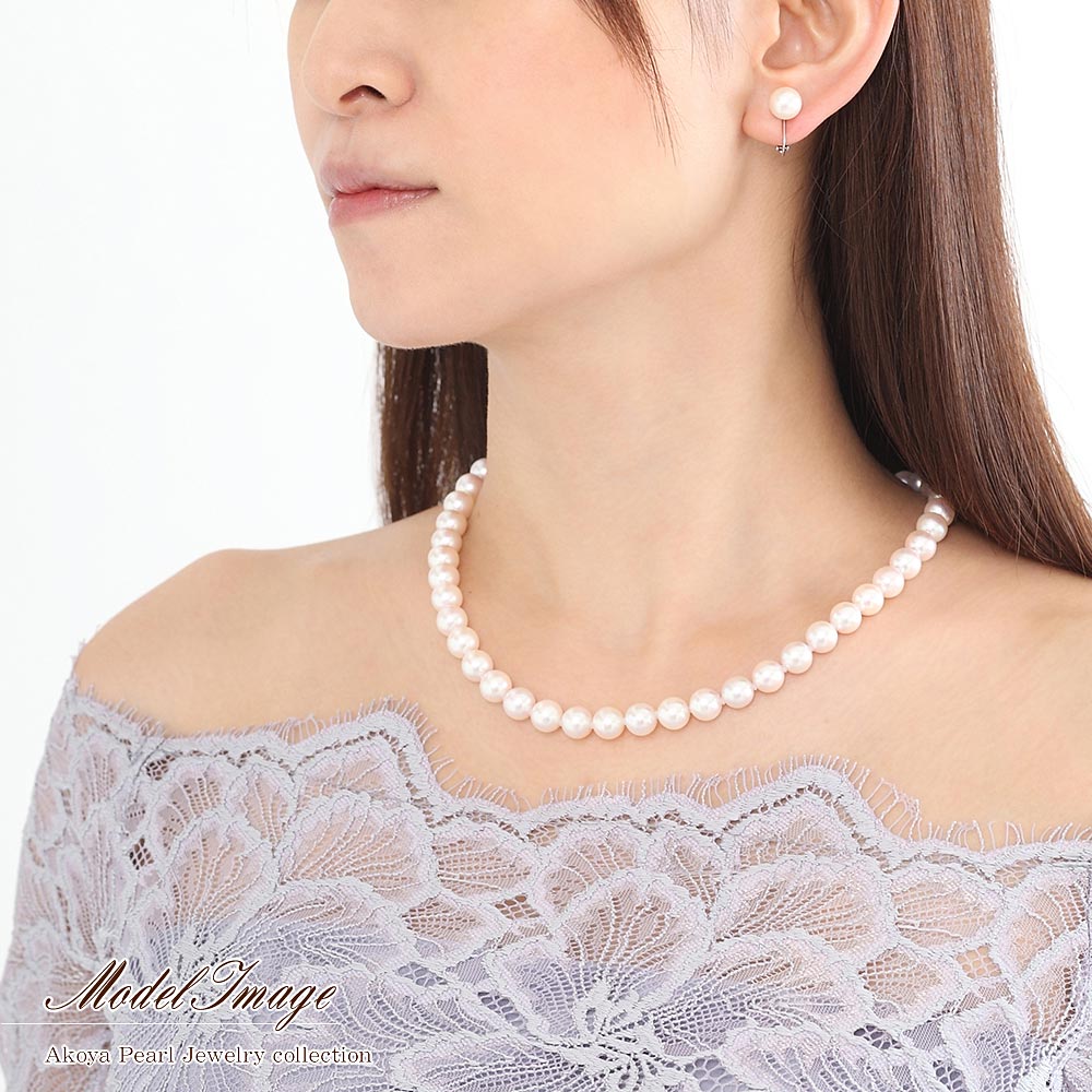 アコヤ真珠(光彩真珠) ネックレス＆イヤリングorピアス セット_05