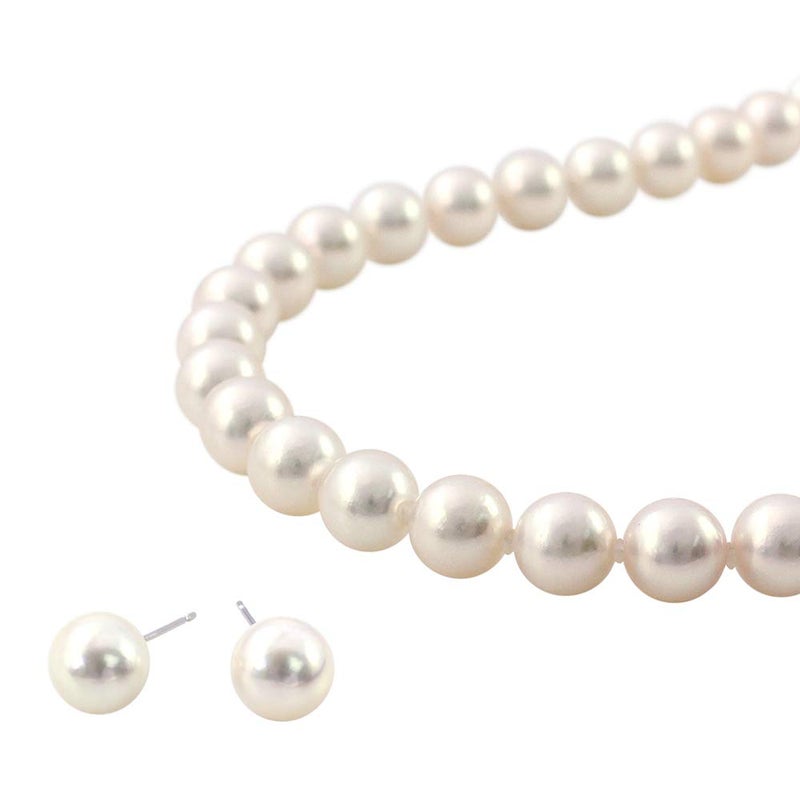 アコヤ真珠(光彩真珠) ネックレス＆イヤリングorピアス セット_21