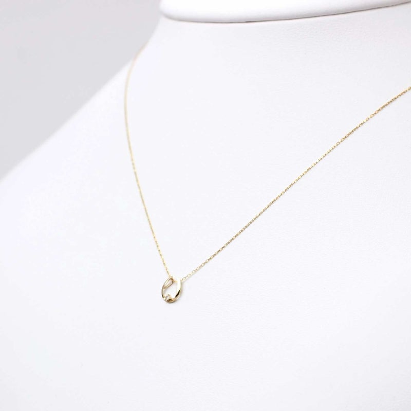 K10YG ダイヤモンド 馬蹄（ホースシュー）ネックレス_10