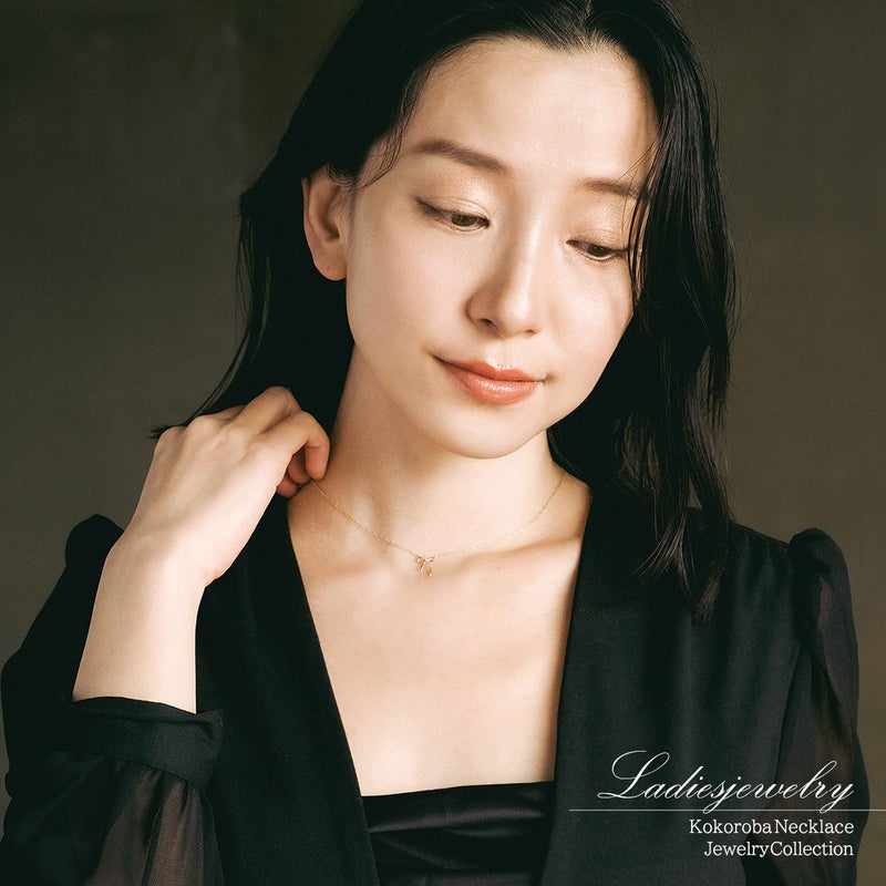 心葉 ダイヤモンド リボンネックレス K10_11