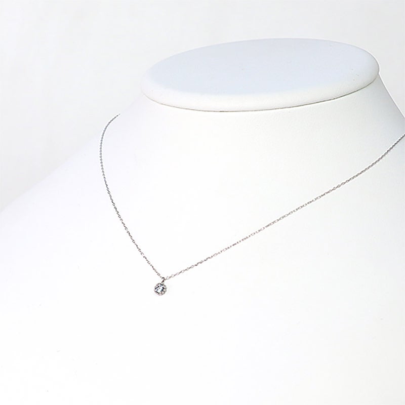 K10WG アクアマリン ネックレス_09