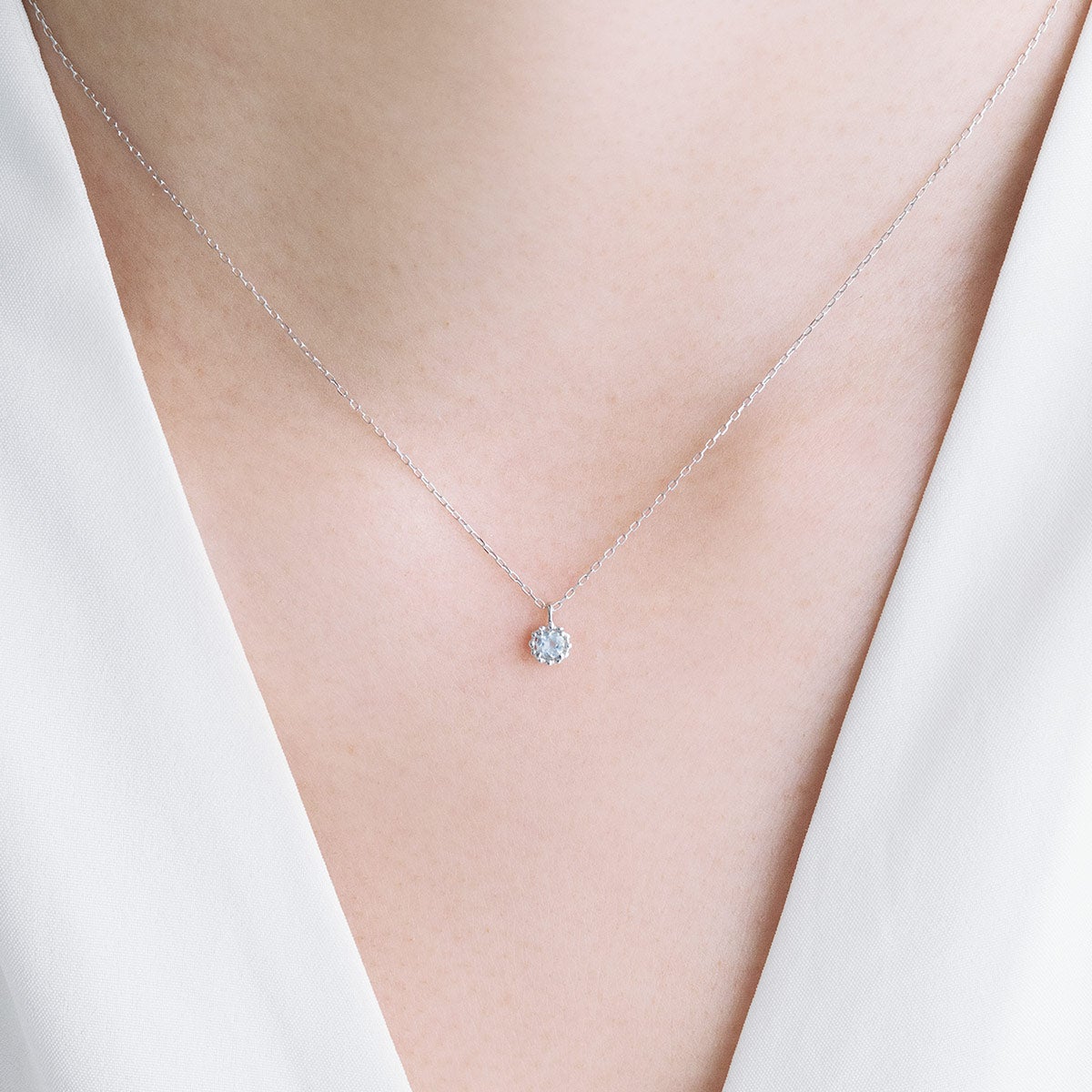 K10WG アクアマリン ネックレス_10