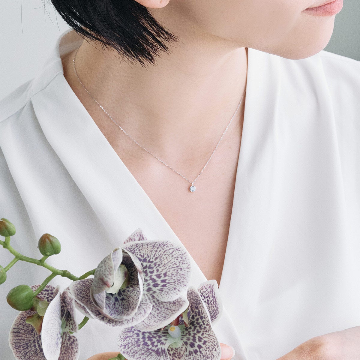 K10WG アクアマリン ネックレス_11