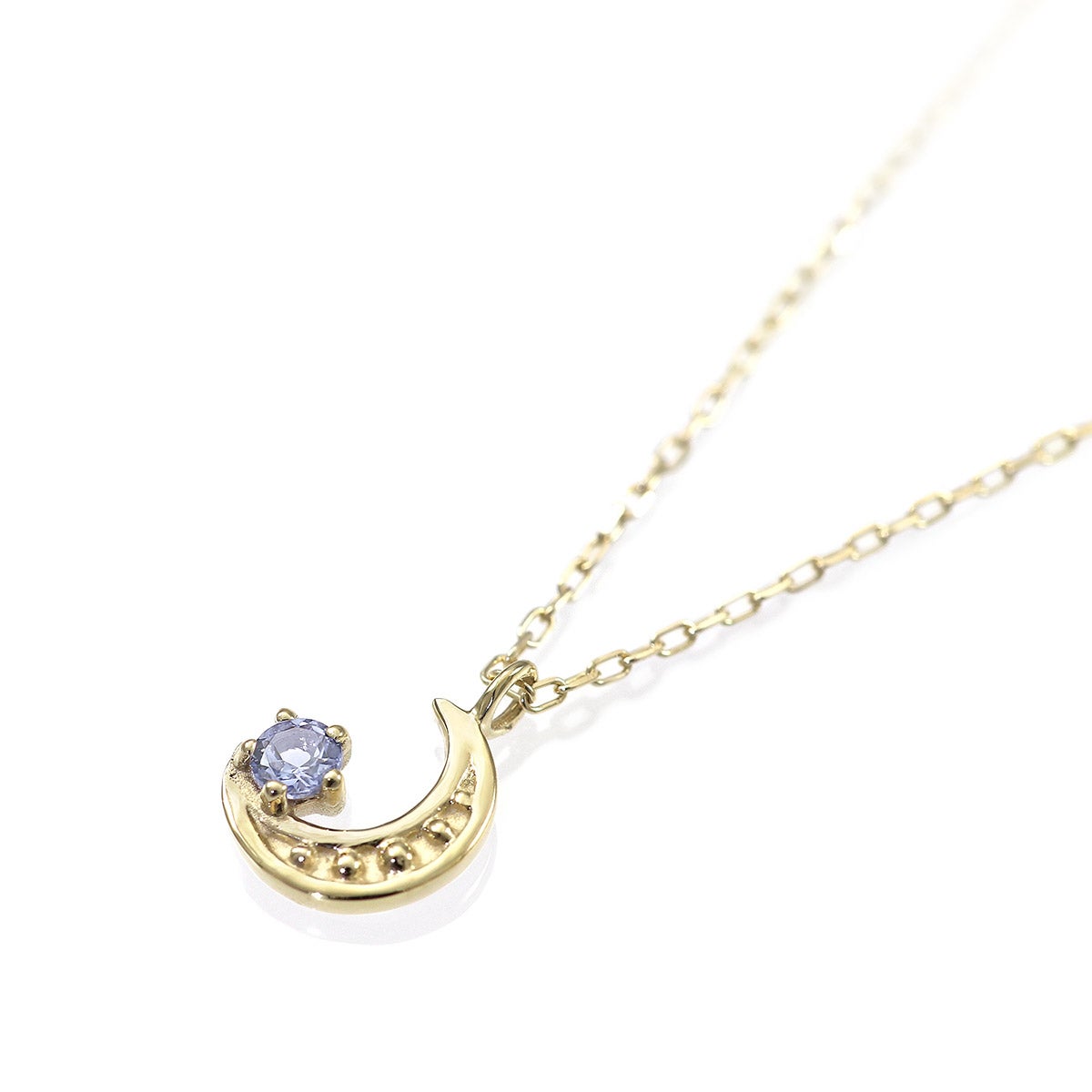 K10YG タンザナイト 三日月ネックレス_03