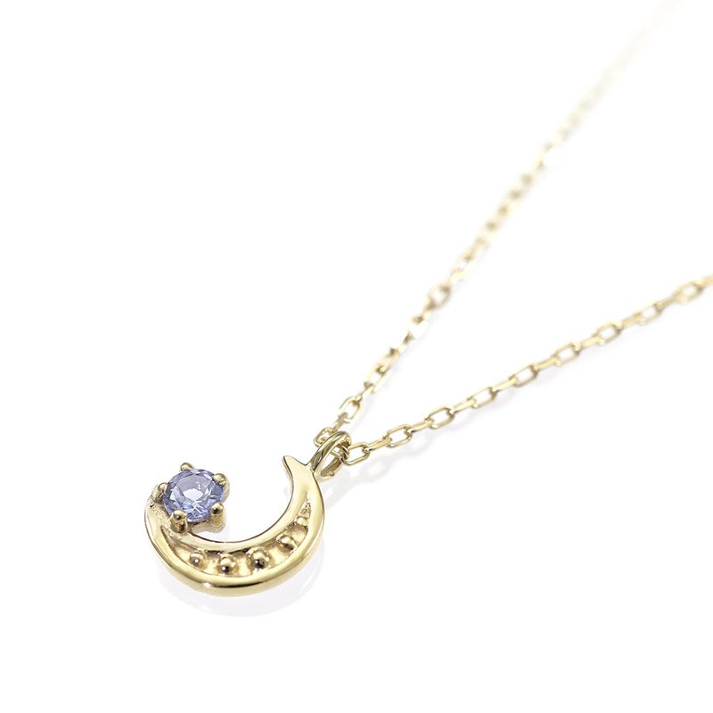 K10YG タンザナイト 三日月ネックレス_03