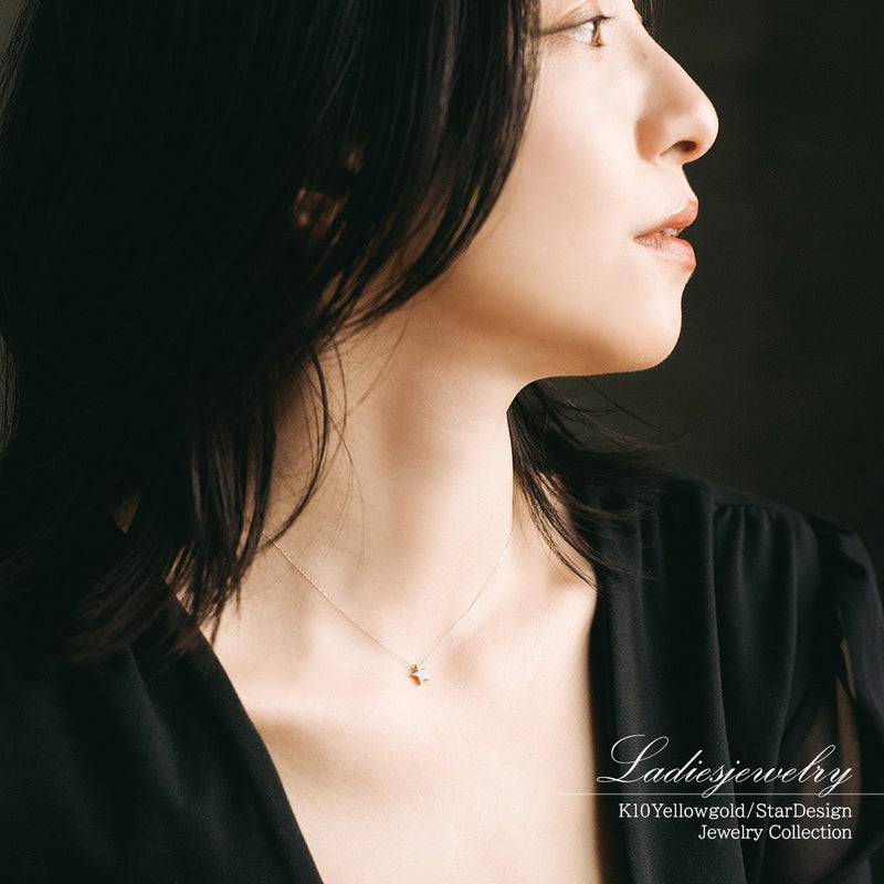 K10YG スター ネックレス_11