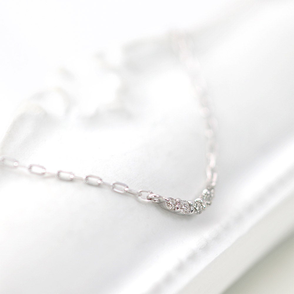 K10WG ダイヤモンド ネックレス_13