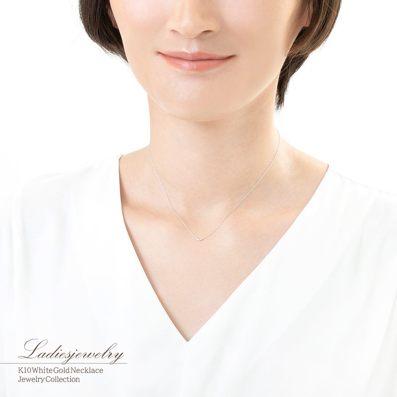 K10WG ダイヤモンド ネックレス_15