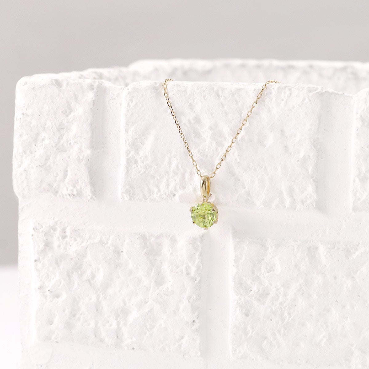 K10YG ペリドット ネックレス_10