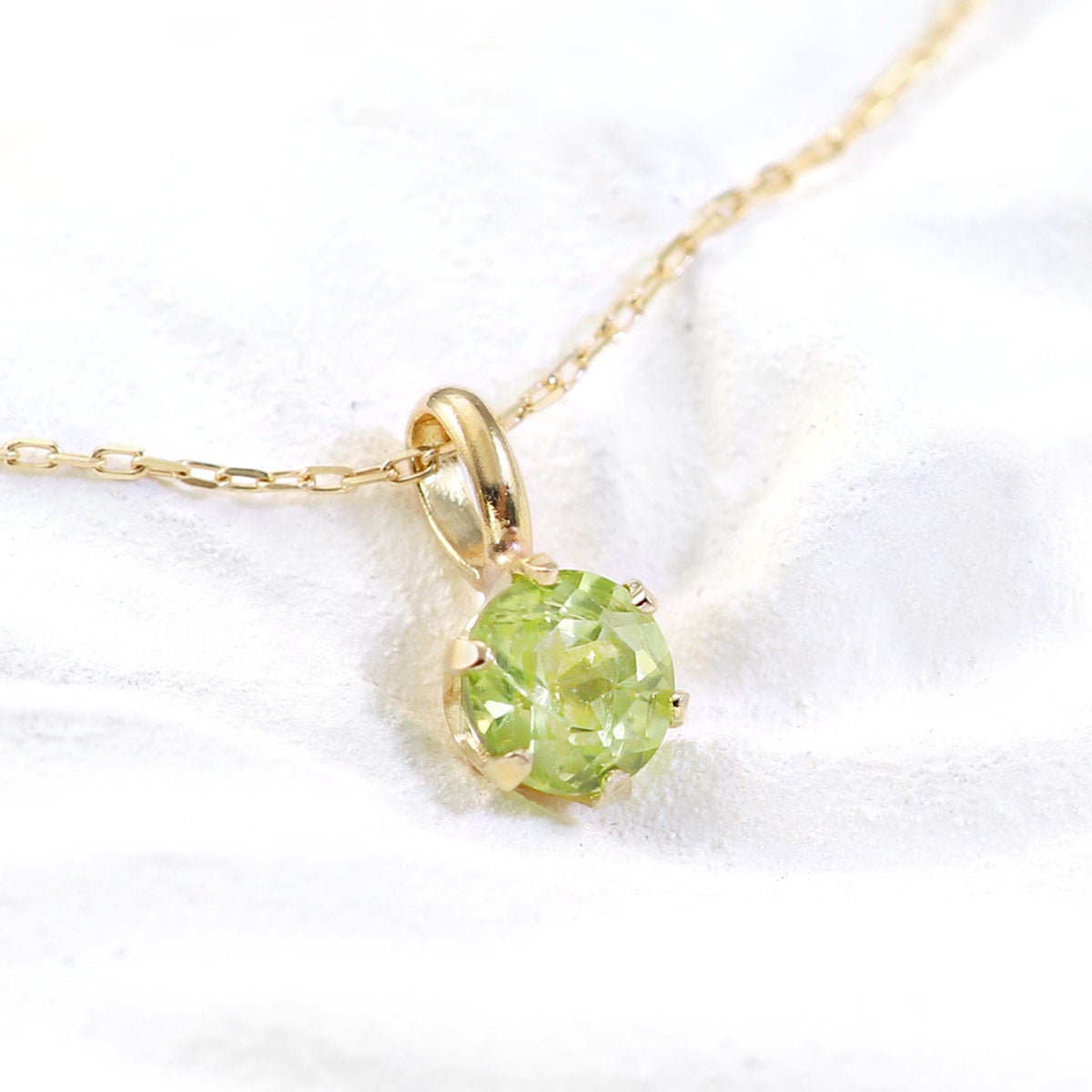 K10YG ペリドット ネックレス_11