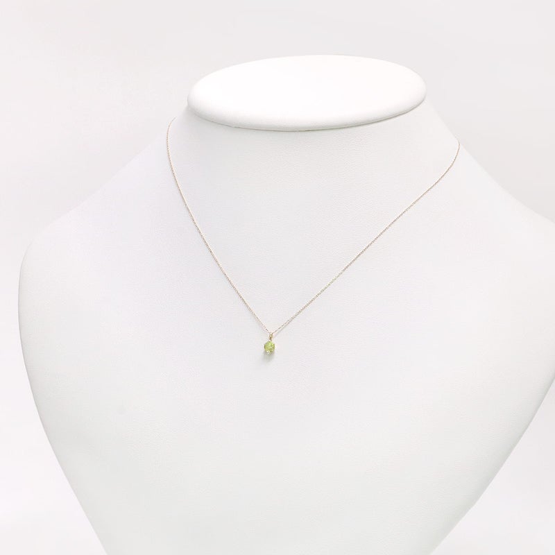 K10YG ペリドット ネックレス_12