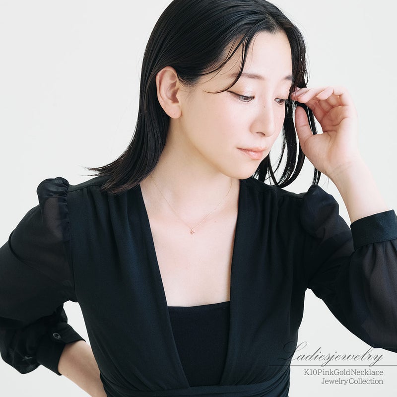 K10PG ピンクサファイア ネックレス 9月の誕生石_13