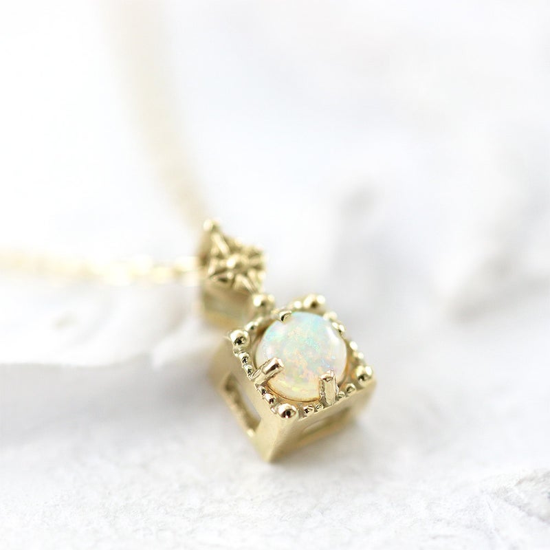 K10YG オパールネックレス 10月誕生石_09