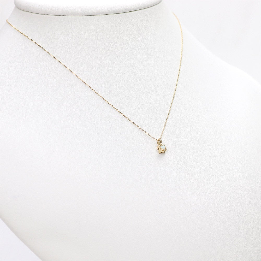 K10YG オパールネックレス 10月誕生石_12