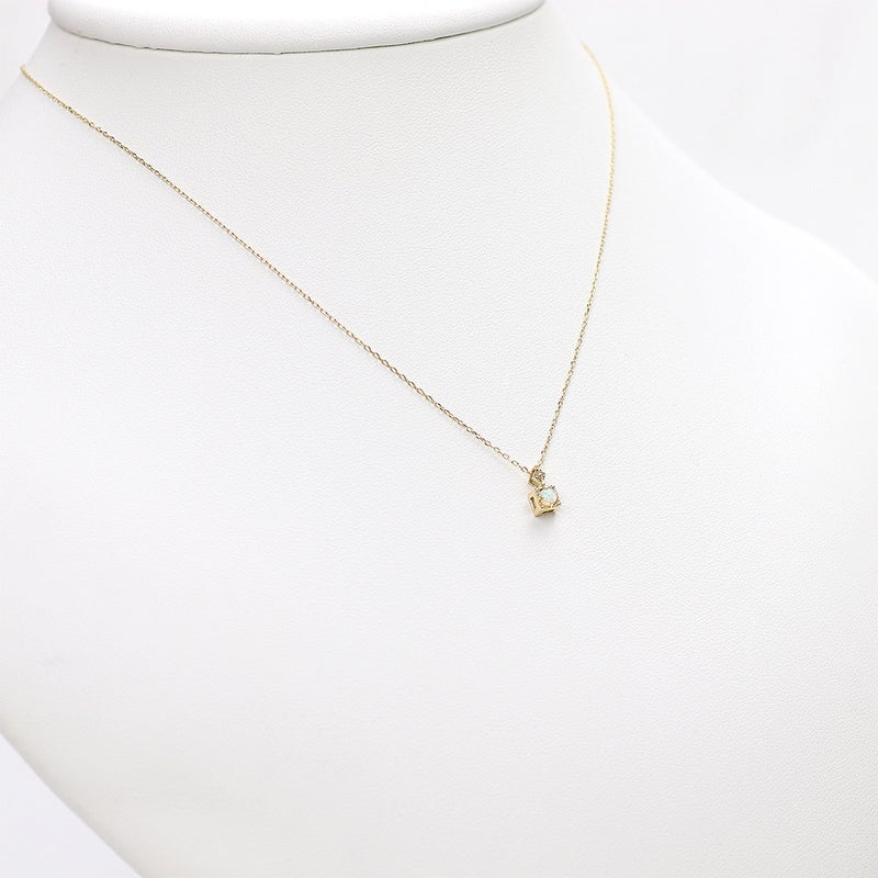 K10YG オパールネックレス 10月誕生石_12