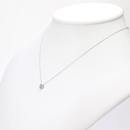 K10WG アクアマリン&ダイヤモンド ハートネックレス_05