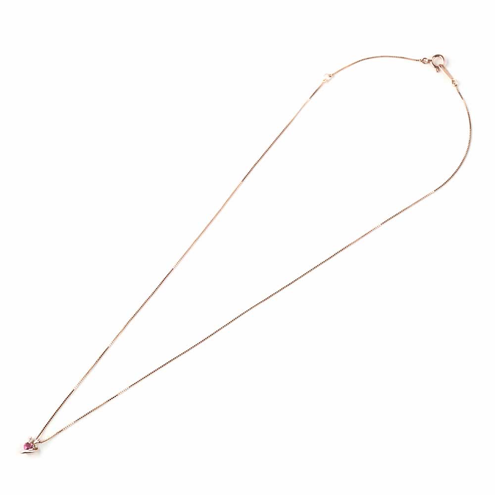 K10PG ピンクトルマリン&ダイヤモンド ネックレス_03