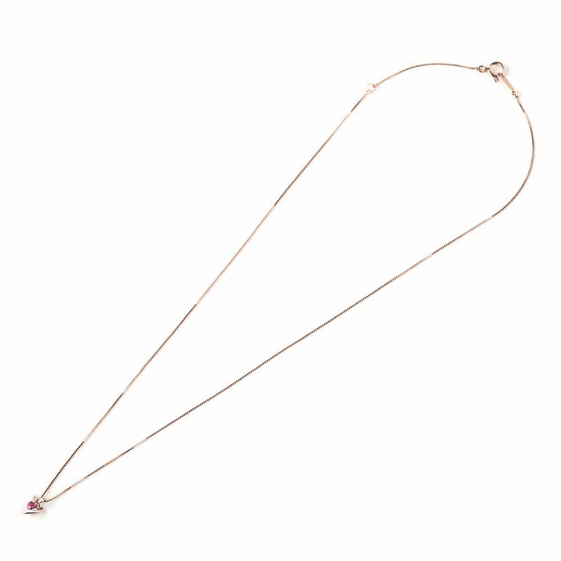 K10PG ピンクトルマリン&ダイヤモンド ネックレス_03