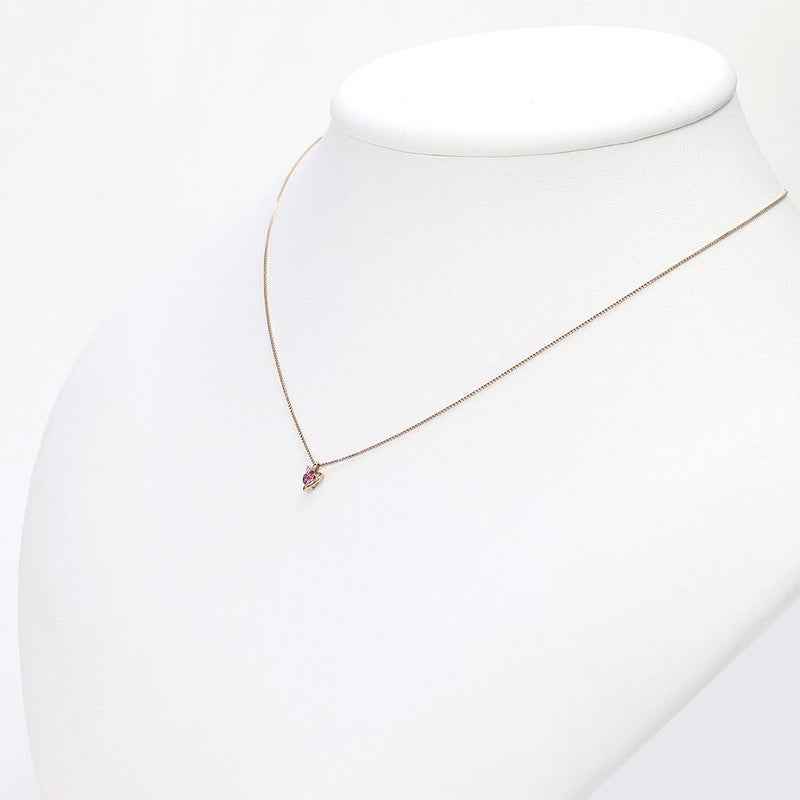 K10PG ピンクトルマリン&ダイヤモンド ネックレス_14