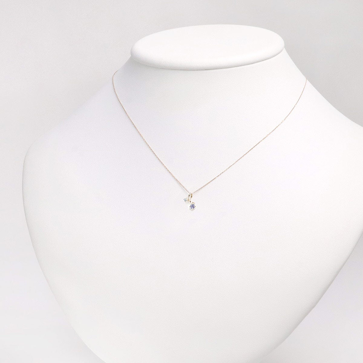 K10YG ブルートパーズ＆タンザナイト ネックレス 11月誕生石_11