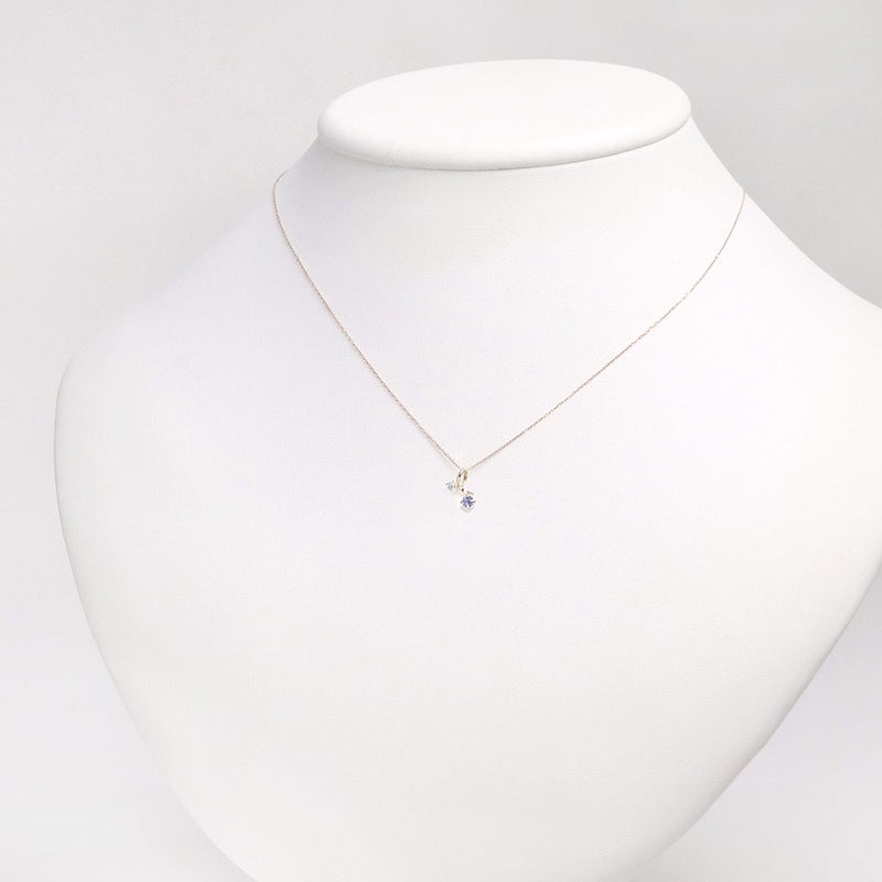 K10YG ブルートパーズ＆タンザナイト ネックレス 11月誕生石_11