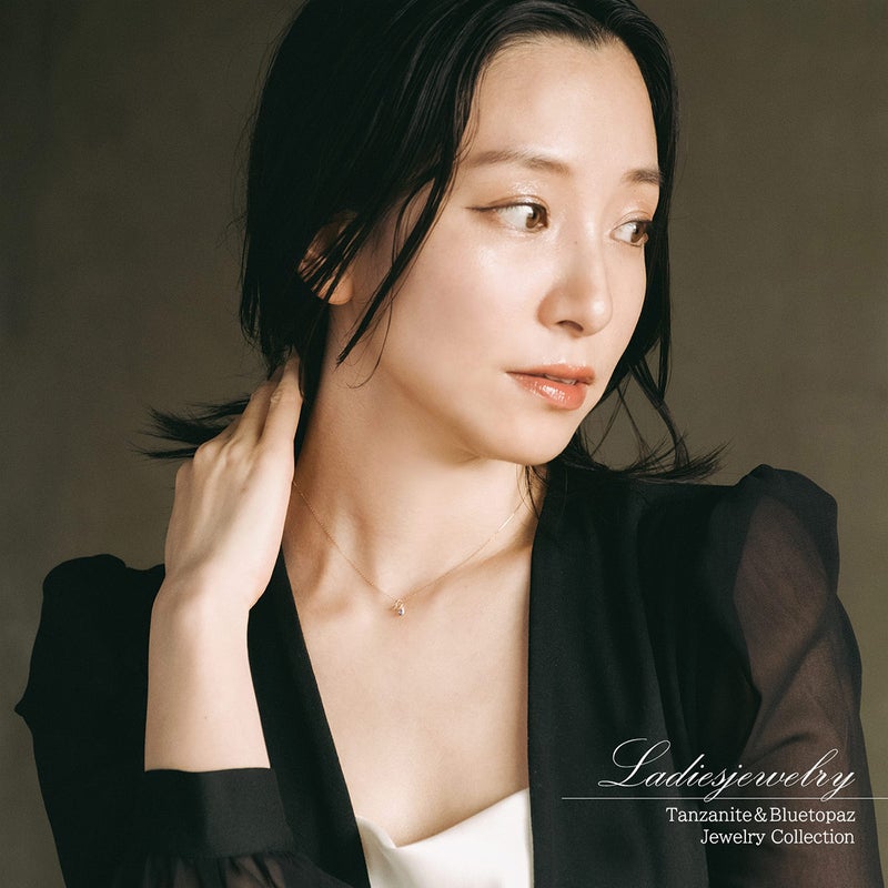 K10YG ブルートパーズ＆タンザナイト ネックレス 11月誕生石_12