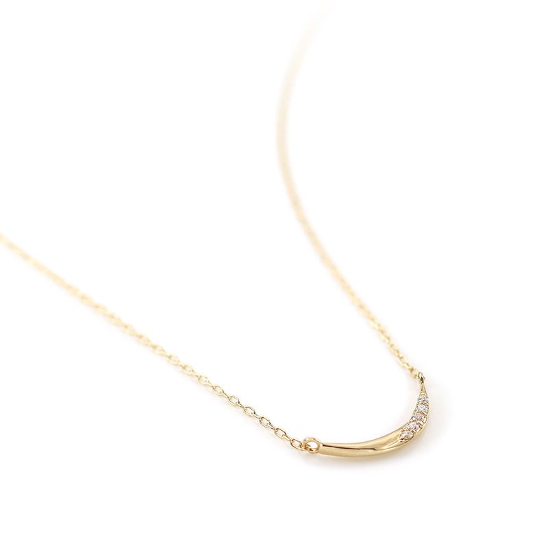 K10YG ダイヤモンド ラインネックレス_03