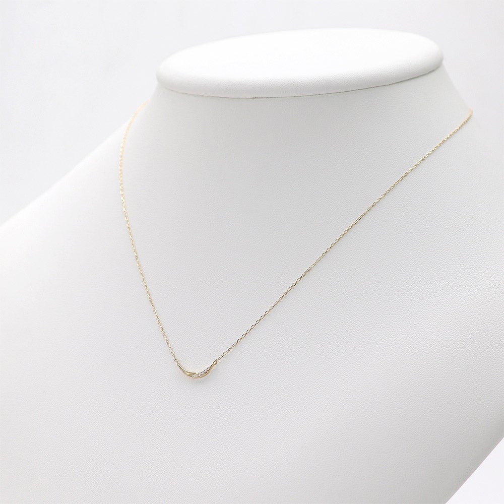 K10YG ダイヤモンド ラインネックレス_04