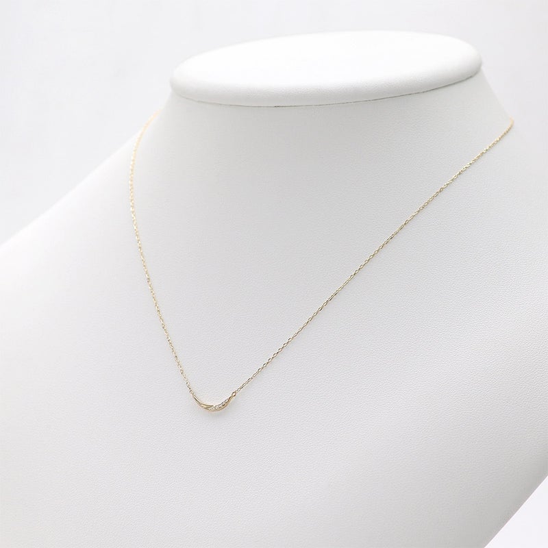 K10YG ダイヤモンド ラインネックレス_04