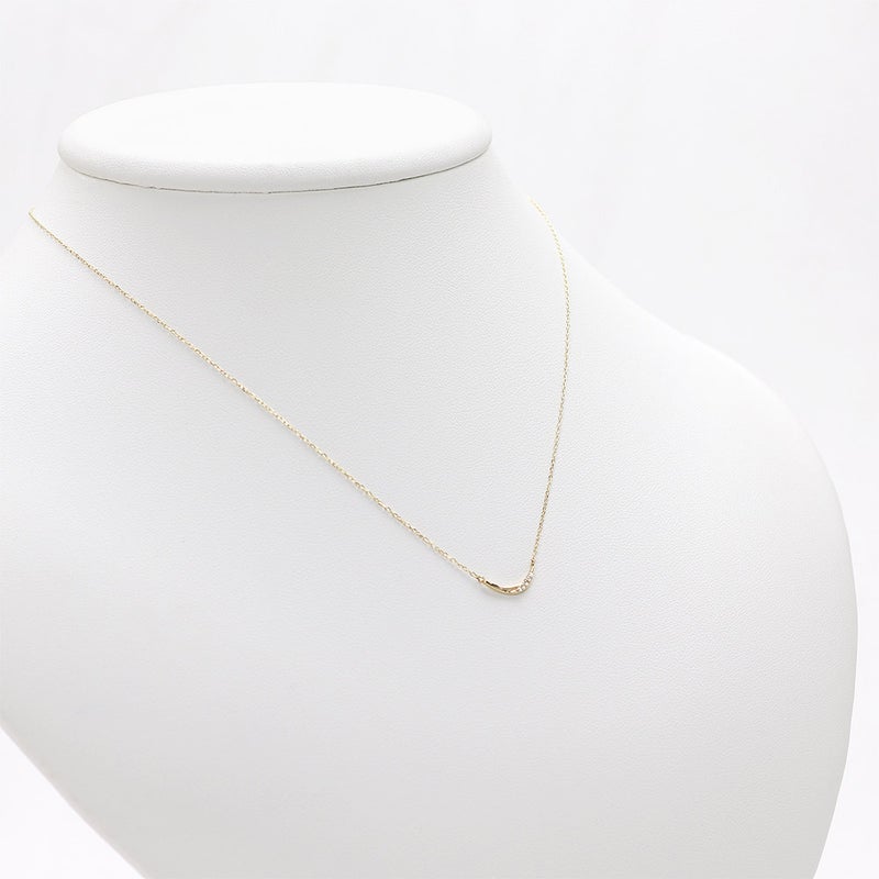 K10YG ダイヤモンド ラインネックレス_15