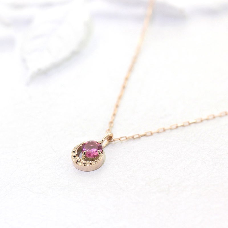 K10PG ピンクトルマリンネックレス 10月誕生石_02