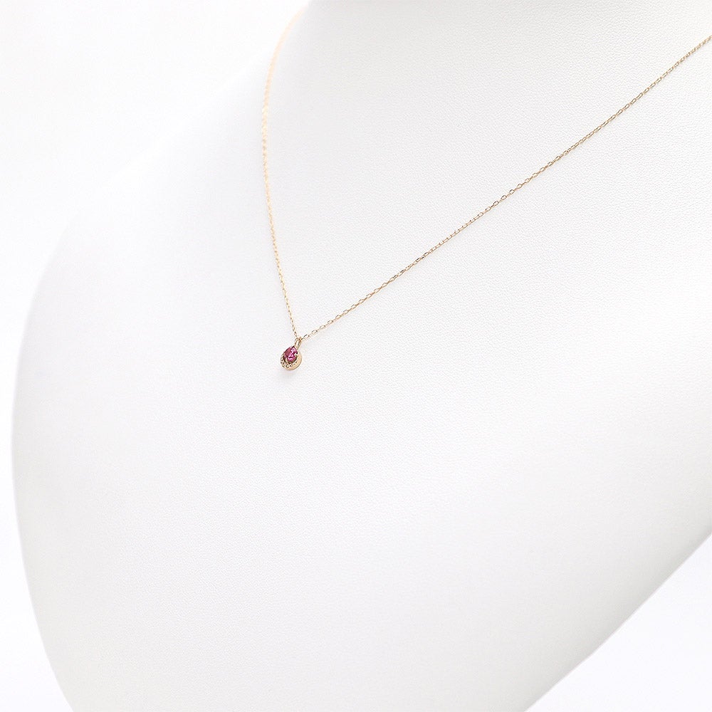 K10PG ピンクトルマリンネックレス 10月誕生石_05