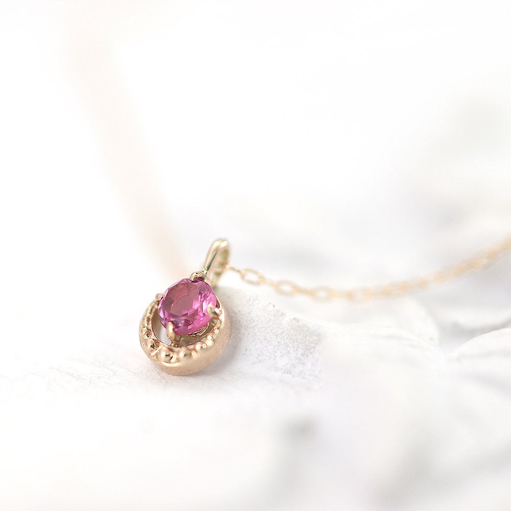 K10PG ピンクトルマリンネックレス 10月誕生石_09