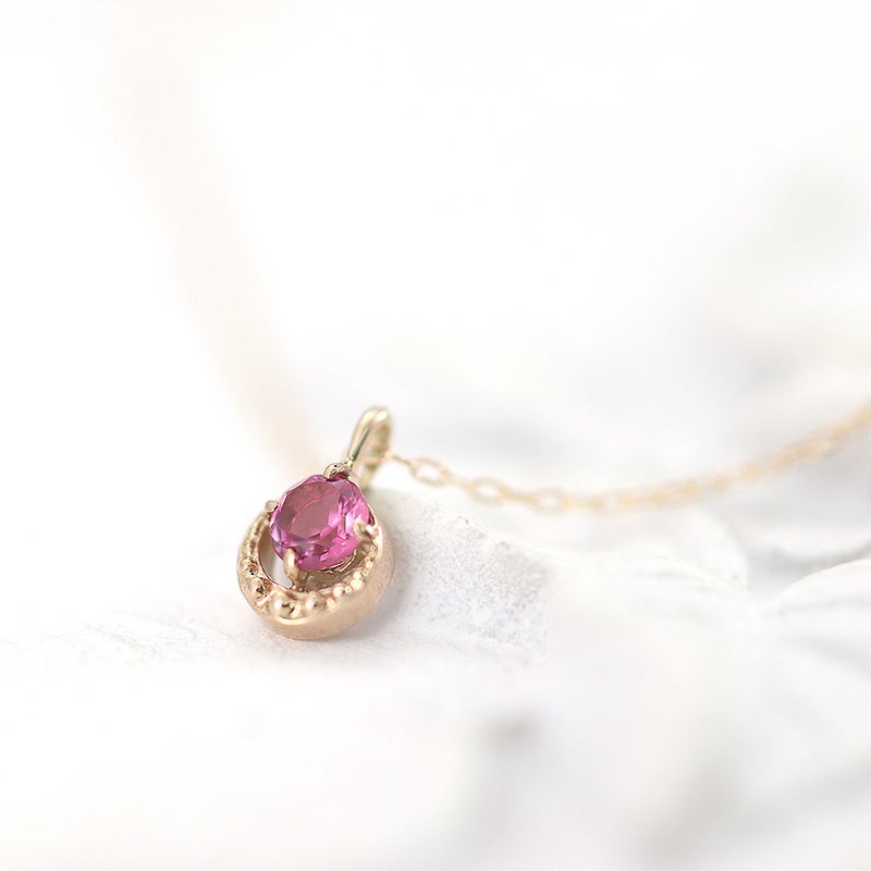 K10PG ピンクトルマリンネックレス 10月誕生石_09