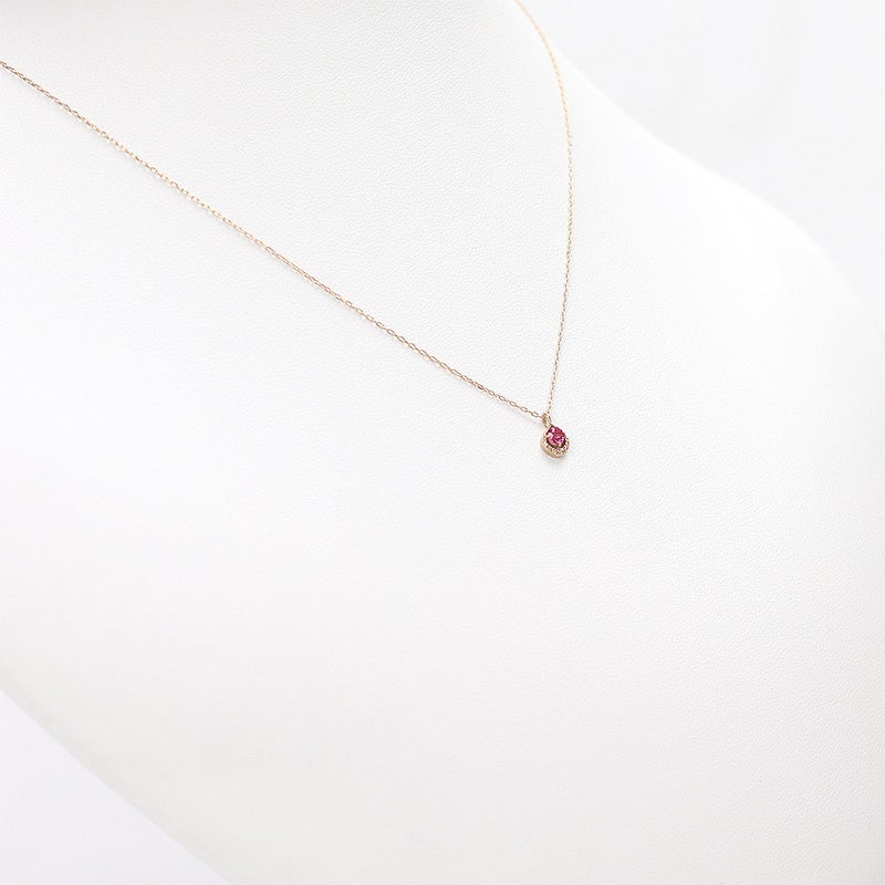 K10PG ピンクトルマリンネックレス 10月誕生石_11