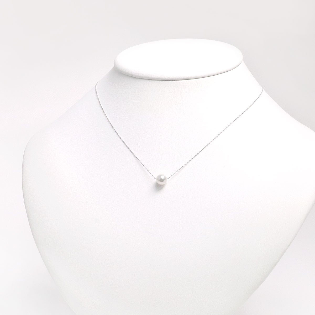 K10WG アコヤ真珠 7mm ネックレス_11