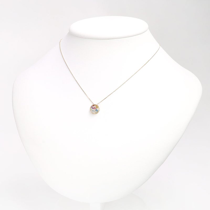 K10YG マルチストーン ビジューネックレス_09