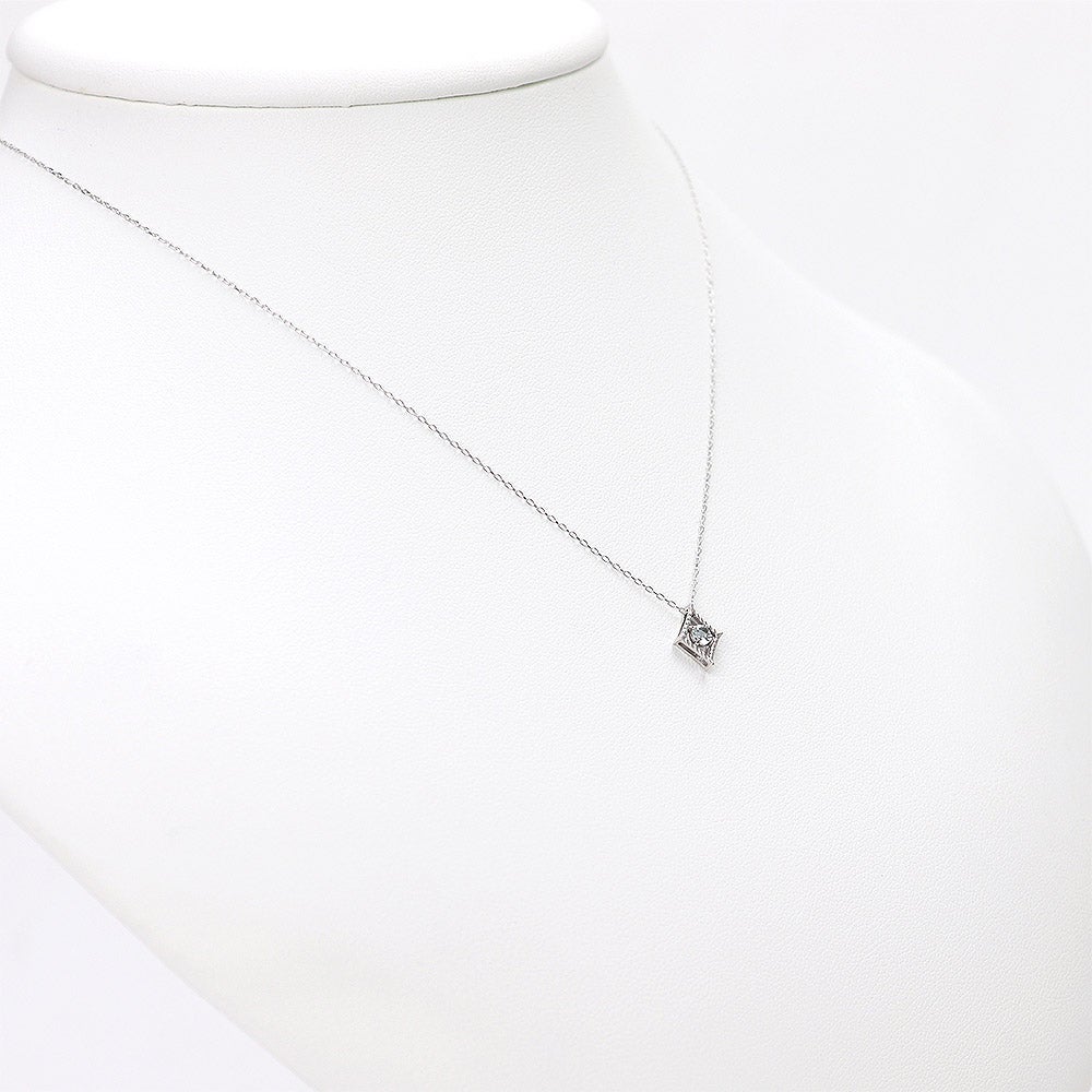 K10WG アクアマリン ネックレス_05