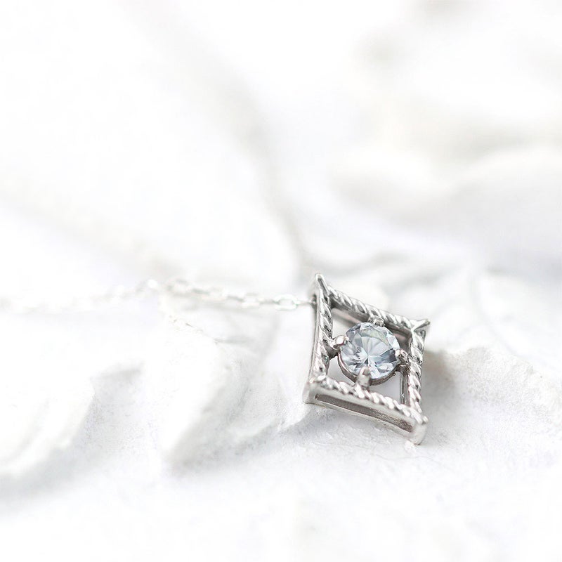 K10WG アクアマリン ネックレス_09