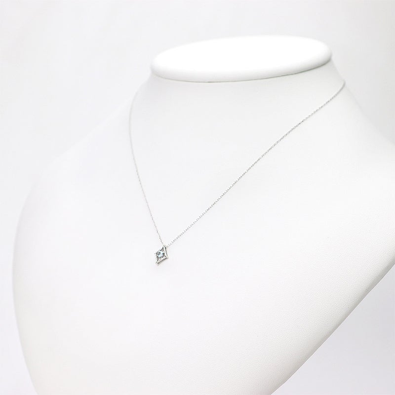 K10WG アクアマリン ネックレス_11