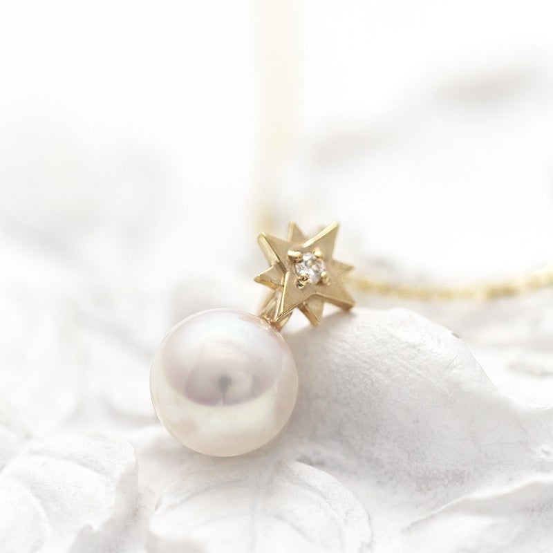 K10YG アコヤ真珠＆ダイヤモンド ネックレス_02