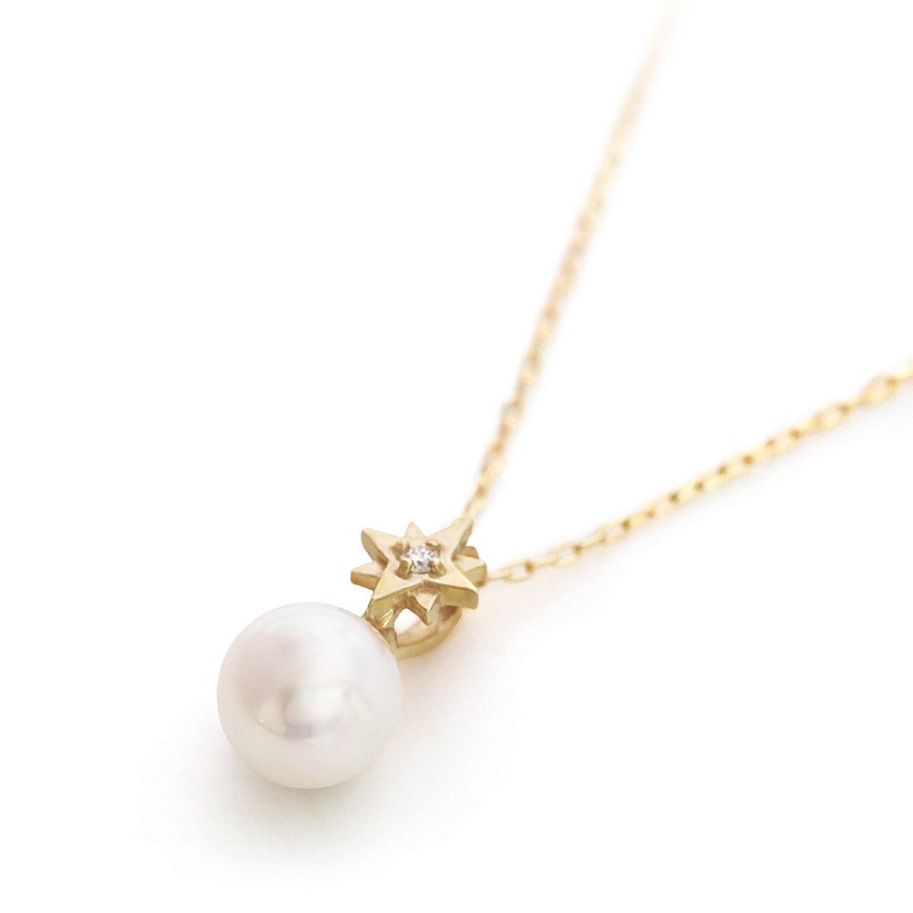 K10YG アコヤ真珠＆ダイヤモンド ネックレス_03