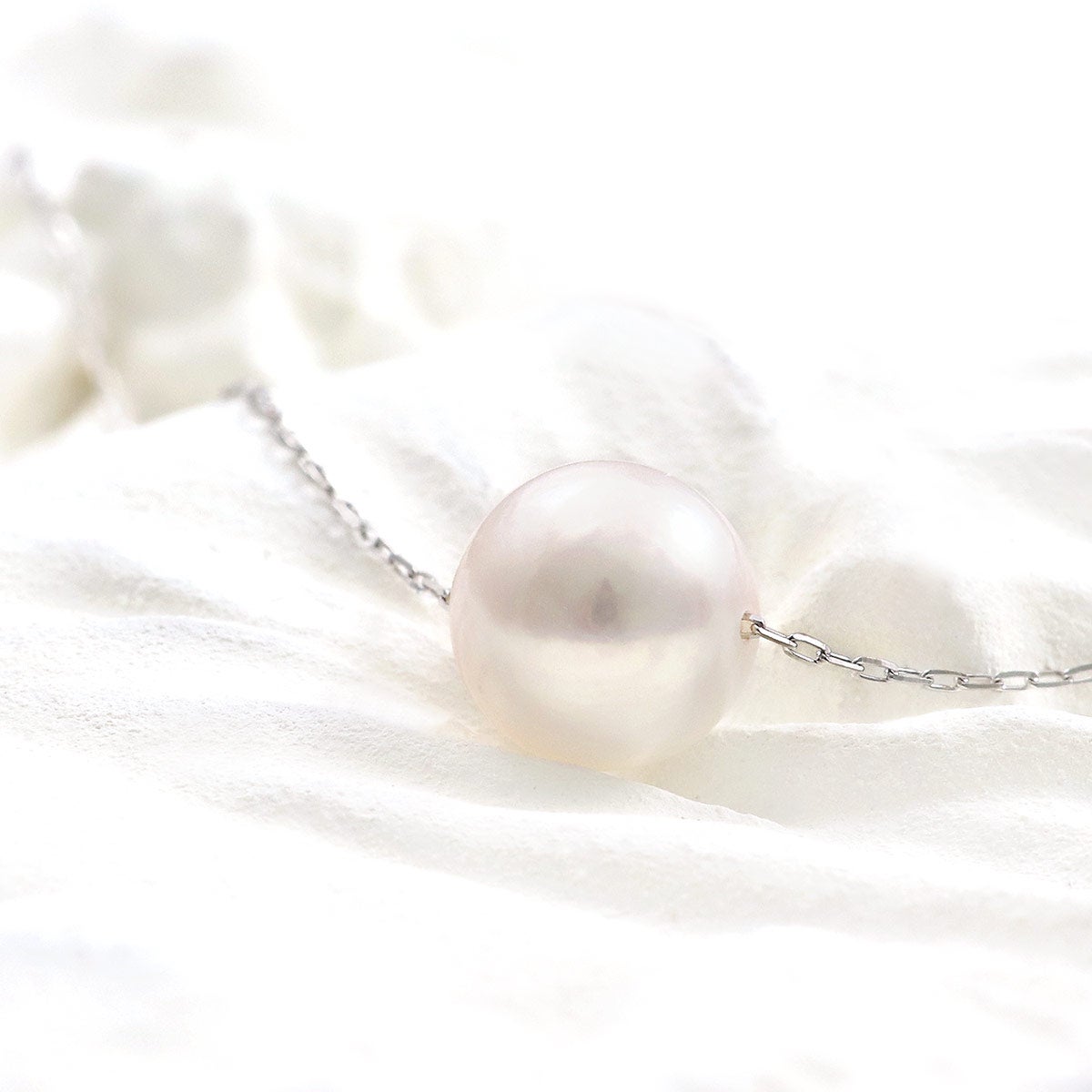 K10WG アコヤ真珠 7.5mm ネックレス_10