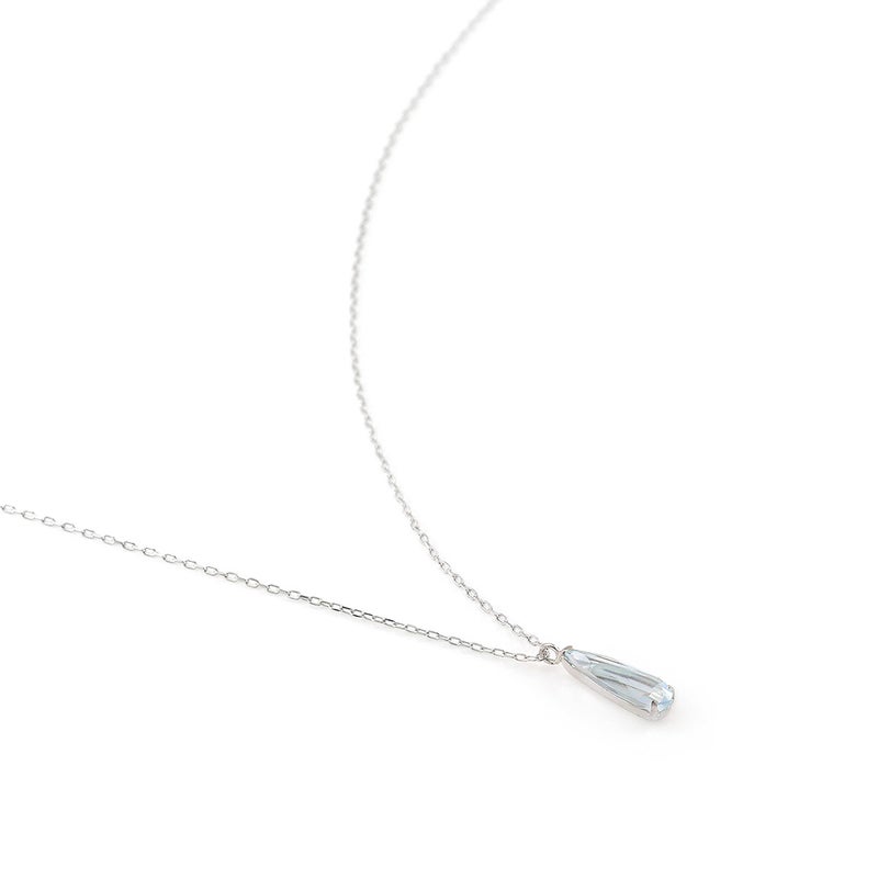 K10WG スカイブルートパーズ ティアドロップ 一粒ネックレス 11月誕生石_09