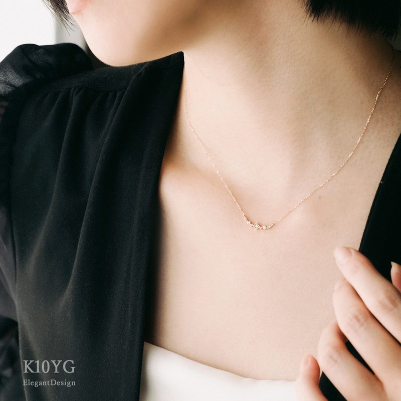 K10YG ダイヤモンド ネックレス_09
