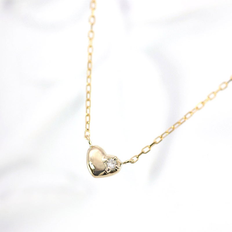 K10YG ダイヤモンド ハートネックレス_02