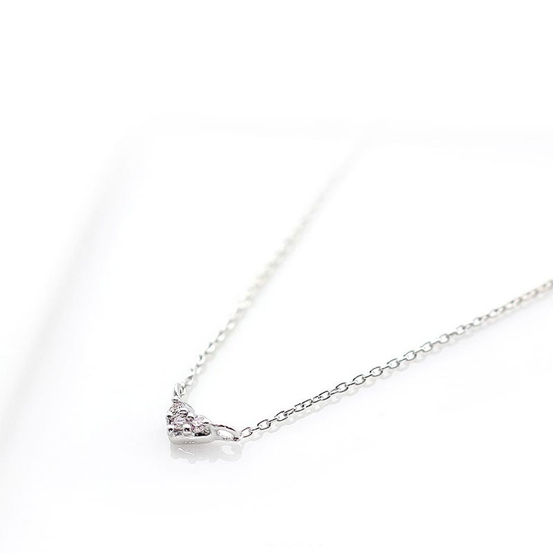 心葉 ピンクダイヤモンド ハートネックレス K10_03