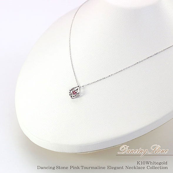K10WG ピンクトルマリン ネックレス 10月誕生石_11